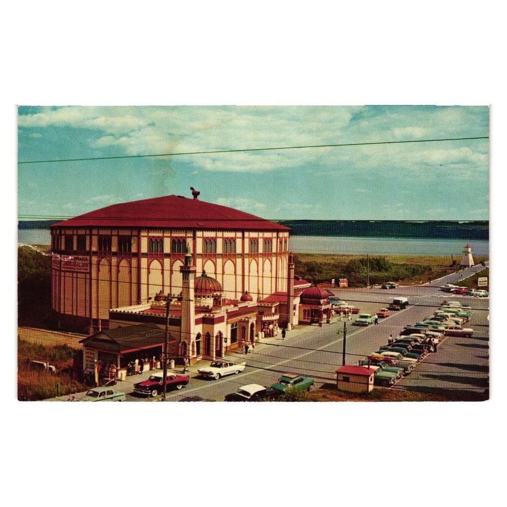 Vintage Postcard Cyclorama of Jerusalem Quebec Canada Wharf Canada